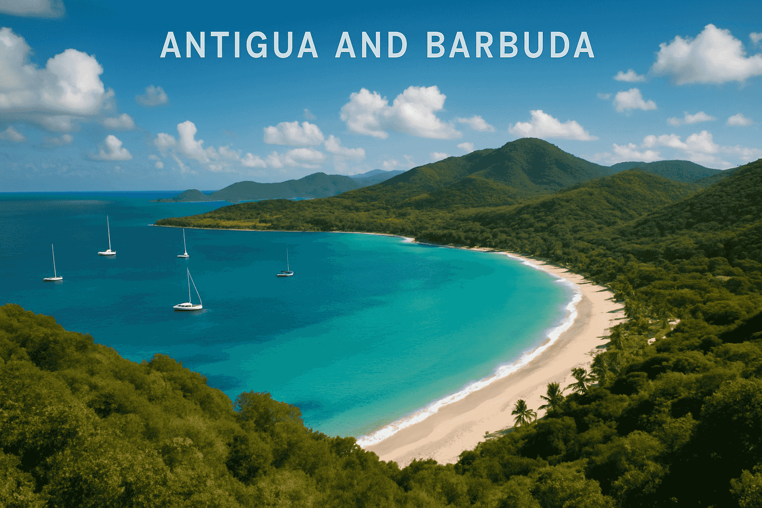 Scenic view of Antigua