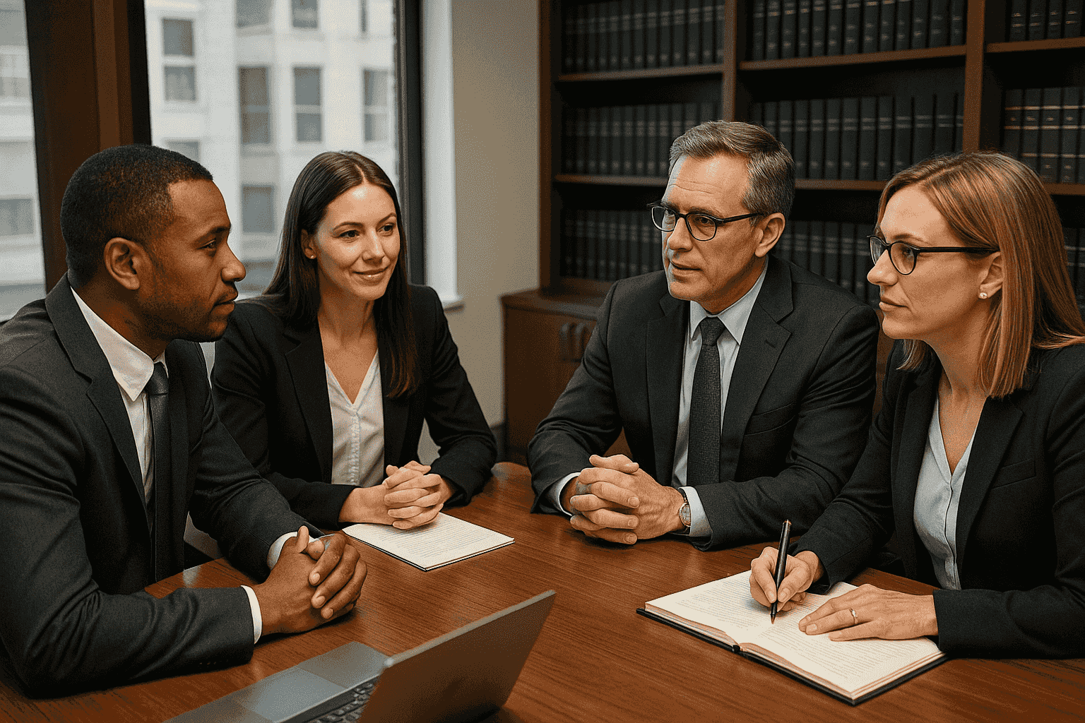 Attorneys in a meeting